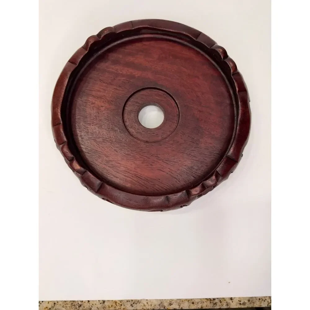 Vintage Chinese Carved Rosewood Vase Planter Display Stand